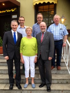 Mehr interkommunale Zusammenarbeit: (von links) Stephen Paul, Andreas Stocksmeier, Marlene Ortmann, Dieter Roesner, Siegfried Mühlenweg, Willy Südmersen.