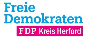 FDP Kreis Herford Logo Blau Magenta Weiss