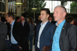 FDP-Kreisvorsitzender Stephen Paul (rechts) mit dem stellv. Kreisvorsitzenden Chris Dimitrakopoulos
