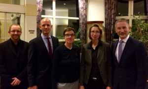 Carsten Wollny, Ralph Bombis MdL, Meike Lübbe, Birgit Rehberg und Stephen Paul (von links).