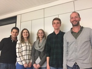 Auf dem Foto von links nach rechts: Chris Dimitrakopoulos, Benita Henning, Monique Ronsiek, Nico Klinger, Burkhard Michler